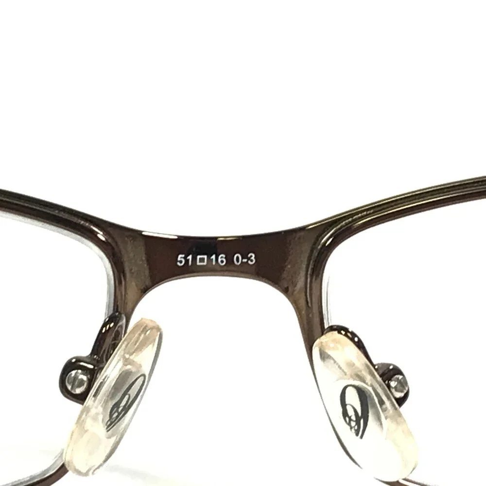 Nine West Eyeglasses Frames NW415 0W44 Brown Gold Rectangular 51-16-130